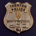 Trenton NJ New Jersey Police mini badge LAPEL PIN